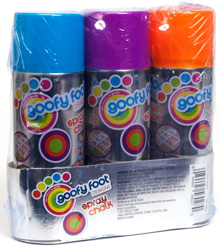 Goofy Foot Spray Chalk, 3-pk | Canadian Tire