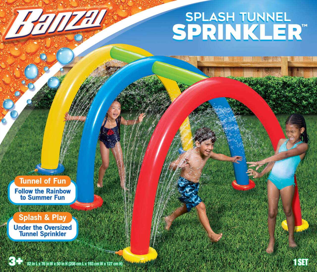 Banzai splash store tunnel sprinkler