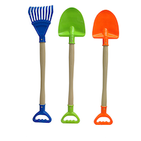 Sand Plastic Garden Shovel, Blue/Green/Orange, Assorted, Ages 2+, for Summer/Beach Activities Front_Flat