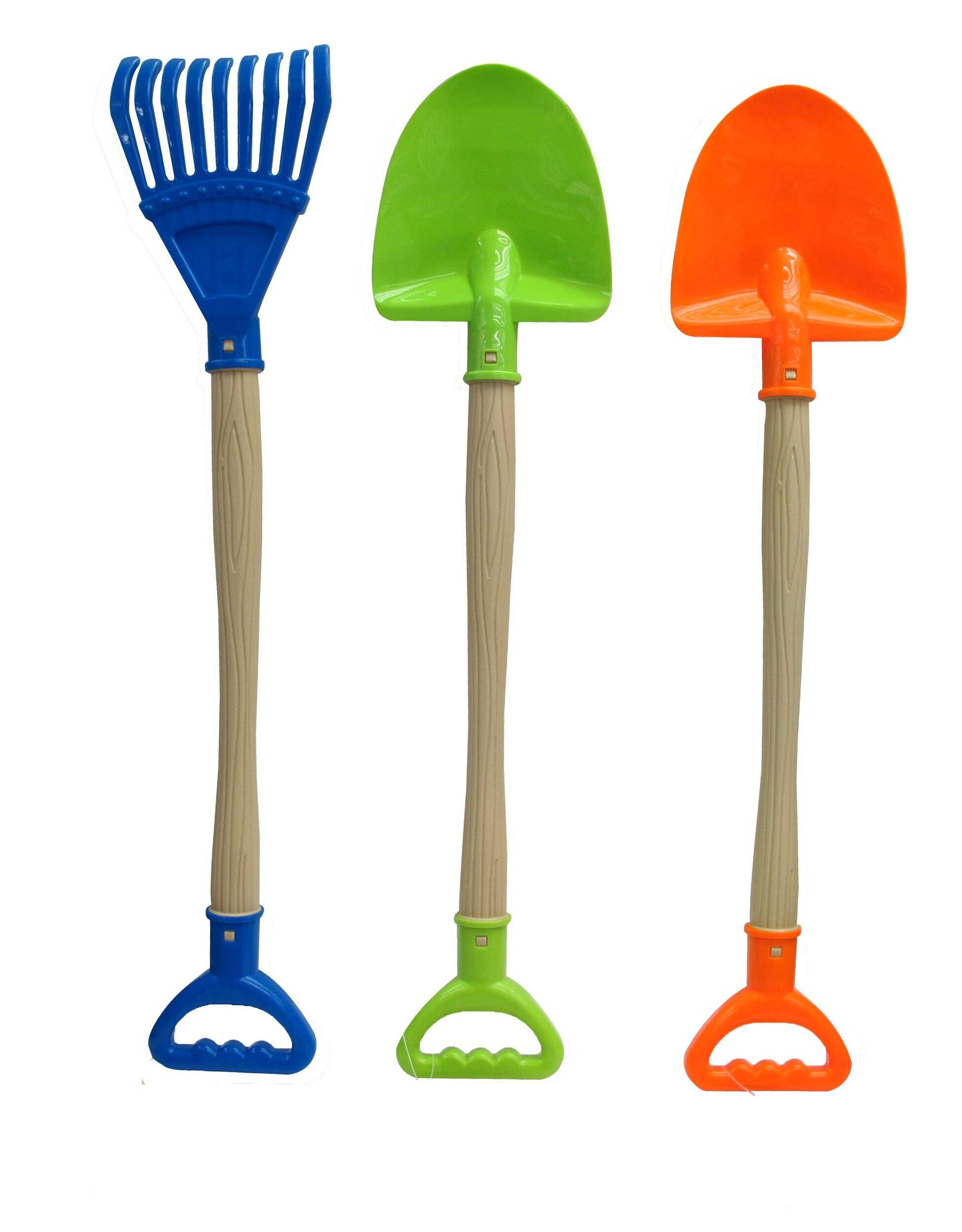 Sand Plastic Garden Shovel, Blue/Green/Orange, Assorted, Ages 2+, for Summer/Beach Activities Front_Flat