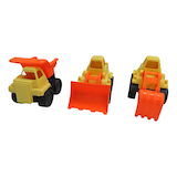 Construction Vehicles Floating Plastic Water Toy, Yellow/Orange, Assorted, Ages 2+, for Summer/Beach Activities Composite_or_Mixed