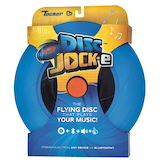Disc Jock-E Waterproof Frisbee Flying Disc with Bluetooth Music, Orange/Blue, Ages 5+, for Summer/Backyard Activities Front_Flat