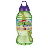 Gazillion Kids' Giant Bubble Blowing Solution with Wand, Clear, 2-L, Ages 3+, for Summer/Backyard Activities Front_Flat