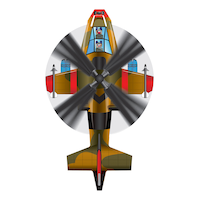 X-Kites Sky Max Nylon Flying Kite Toy with Sky Tails for Kids, Assorted Colours, Assorted, Ages 8+, for Summer/Backyard Activities Overhead_Flat