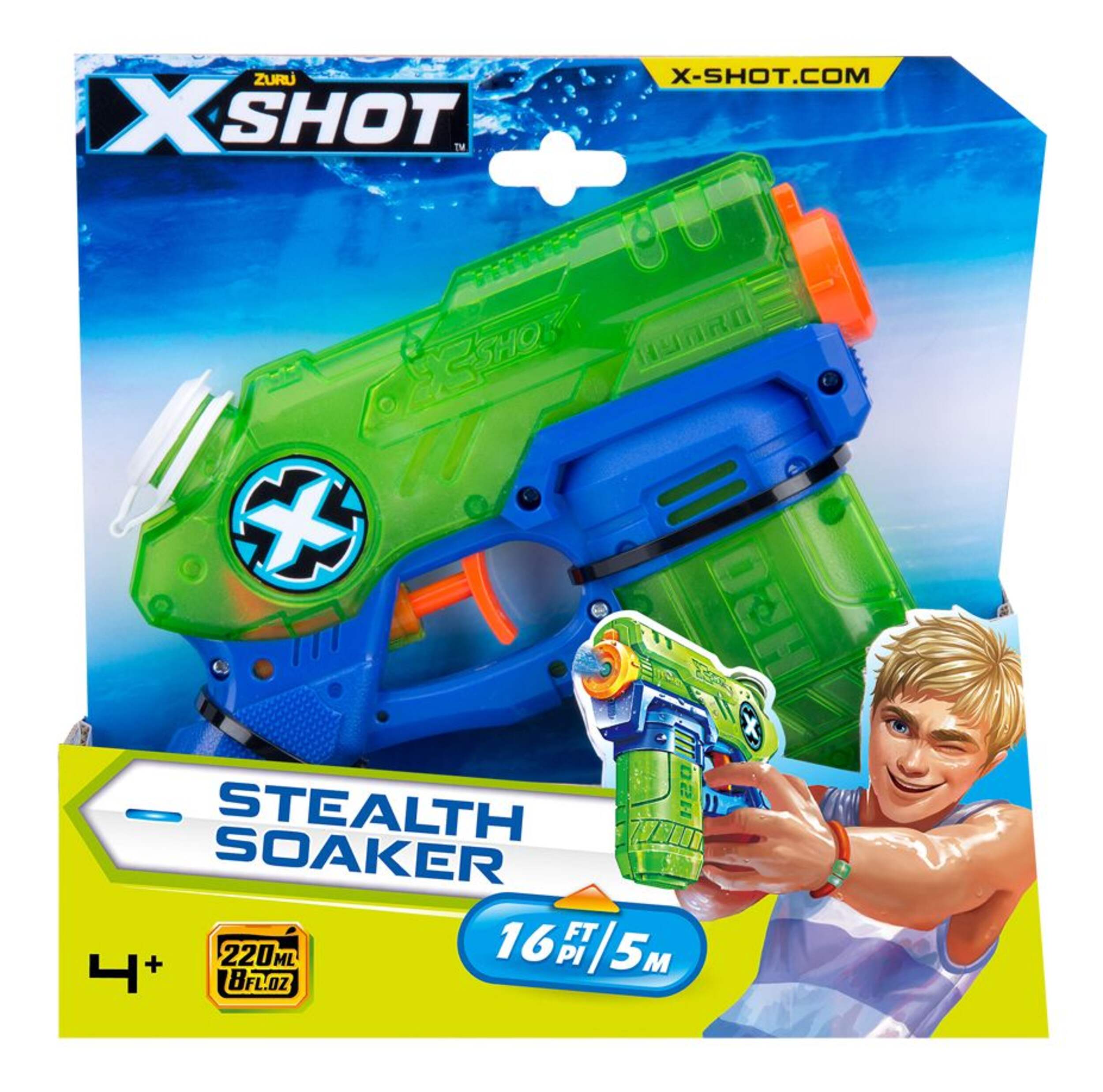 ZURU X-Shot Stealth Soaker Water Blaster, Kids' Outdoor Summer Water Toy, Age 4+ Front_Flat