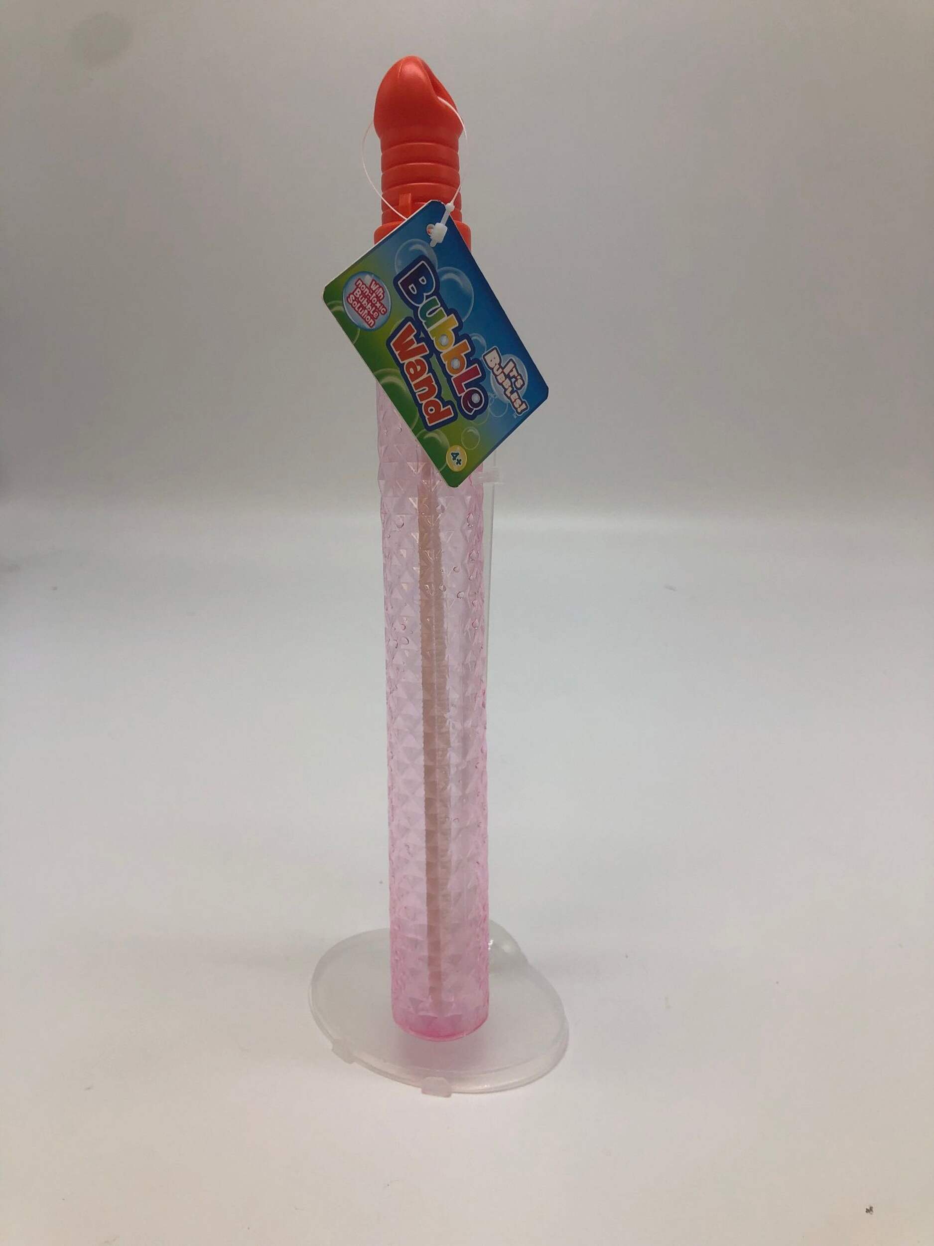 Kids' Bubble Blowing Wand & Solution, Multi-Coloured, 7-oz, Assorted, Ages 3+, for Summer/Lawn Activities Front_Flat