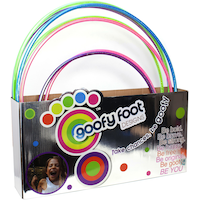 Goofy Foot Sparkle Plastic Hula Hoop, Multi-Coloured, Ages 5+, for Summer/Backyard Activities