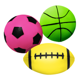 Ballon rebondissant en vinyle Neon , multicolore, choix variés, 3 ans et plus, pour activités estivales/d'extérieur Front_Flat