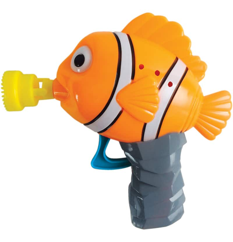 Mr. Bubble Kids' Hand-Held Fish Bubble Blower/Maker Machine w/ Bubble ...