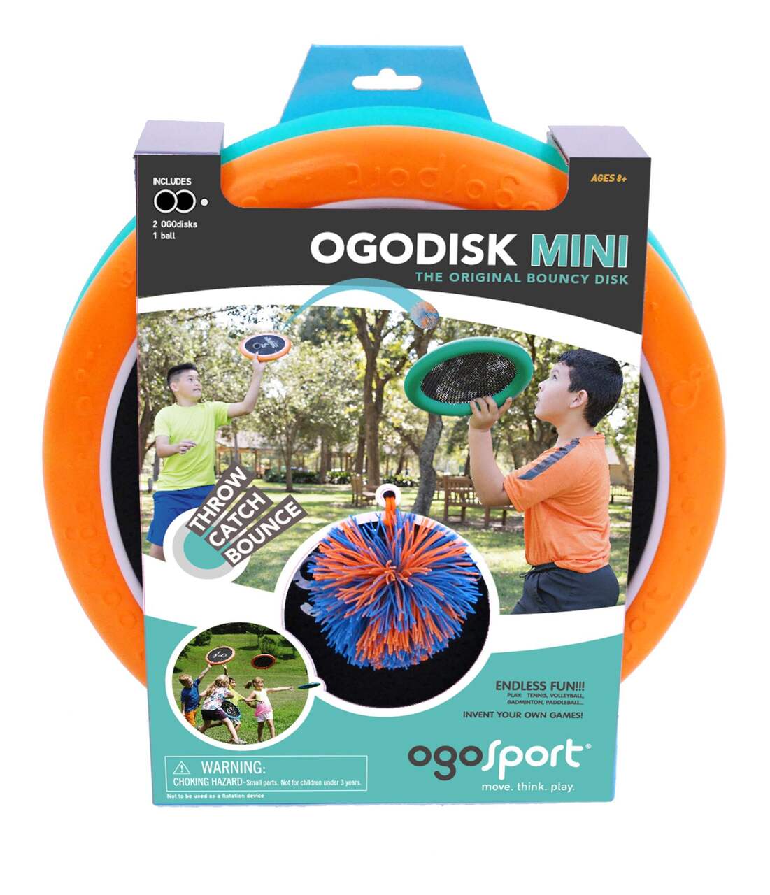 OgoSport OgoDisk Mini Kids' 2-Player Bouncy Flying Disc/Frisbee