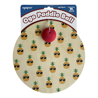 Palette et balle en mousse OgoSport, jaune, ananas, 6 ans et plus, pour activités estivales et d'extérieur, paq. 3