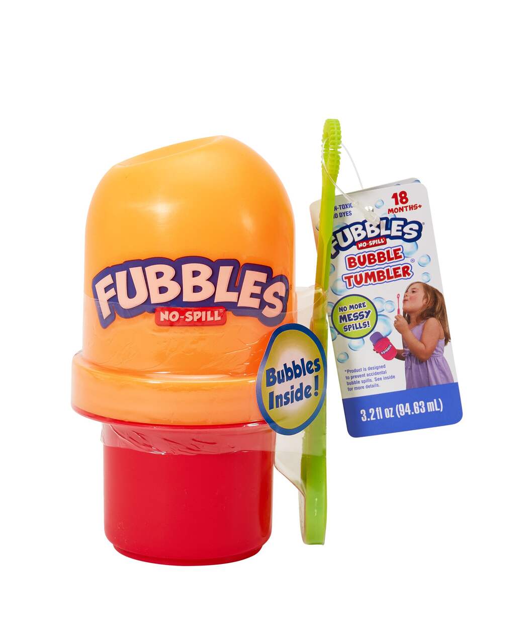 Fubbles Bubbles Bubble Solution for Kids, Safety Tested for Kids, 64-oz,  Age 3+