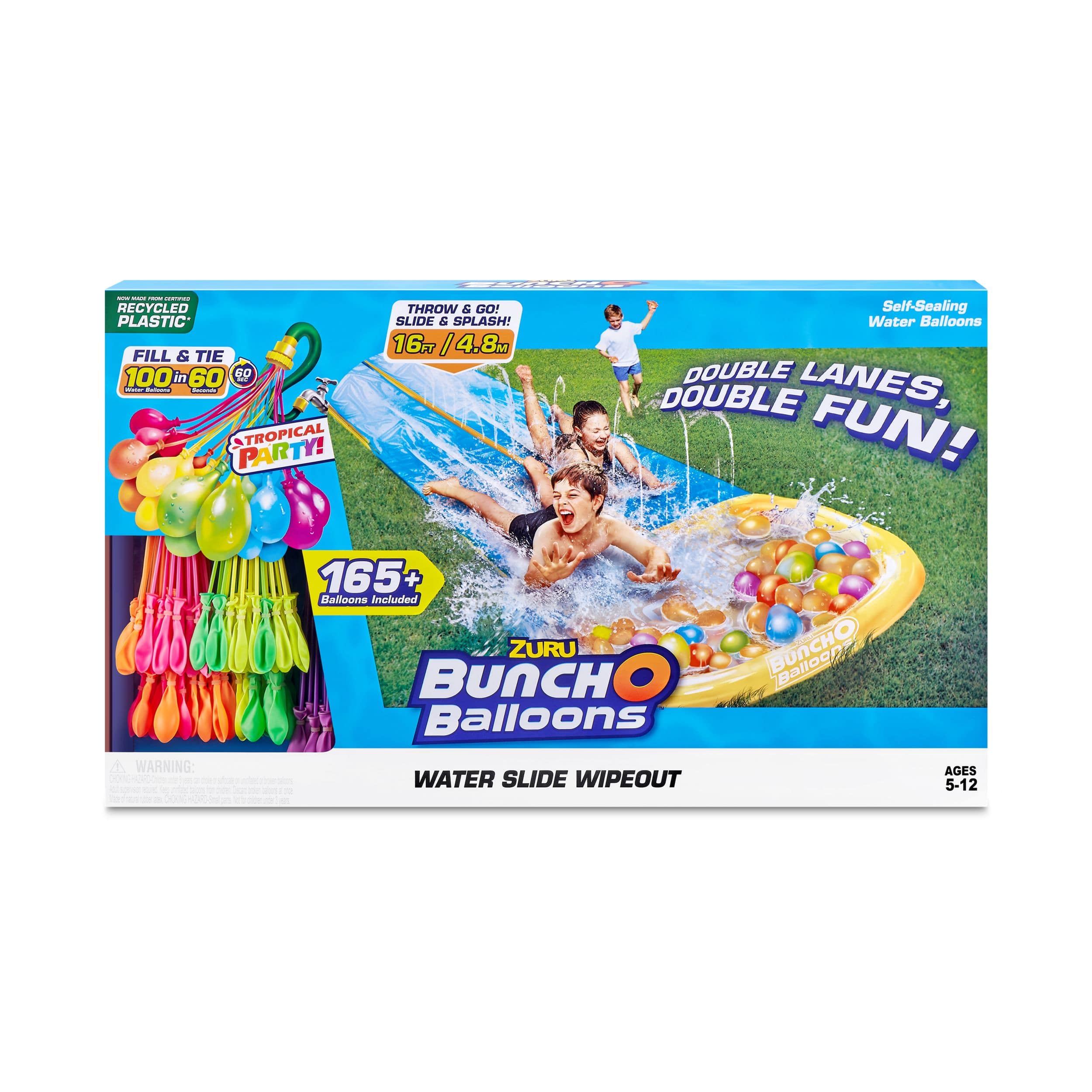 Zuru Bunch-O-Balloons Double Lane Tropical Party Water Slide | Canadian ...