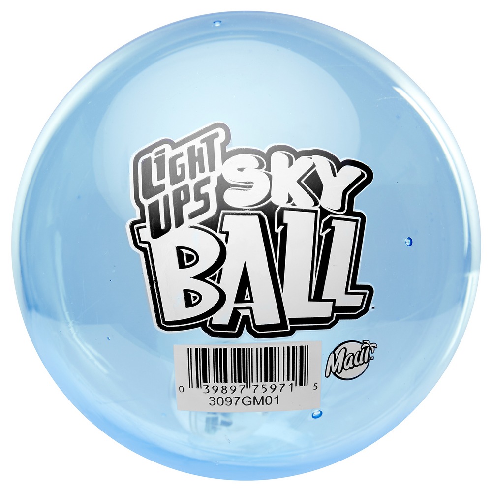 Maui Toys Sky Ball Kids' Bouncy Ball, LED LightUp/Bug/Jupiter Glitter