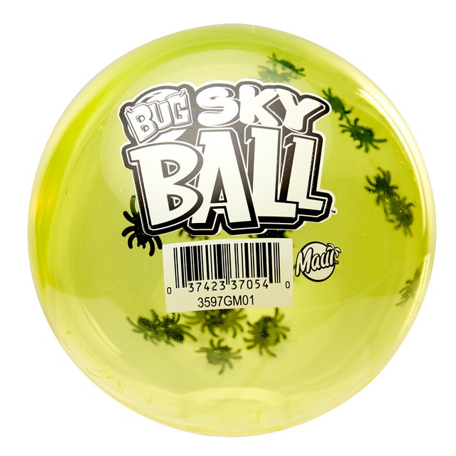 Maui Toys Sky Ball Kids' Bouncy Ball, LED LightUp/Bug/Jupiter Glitter