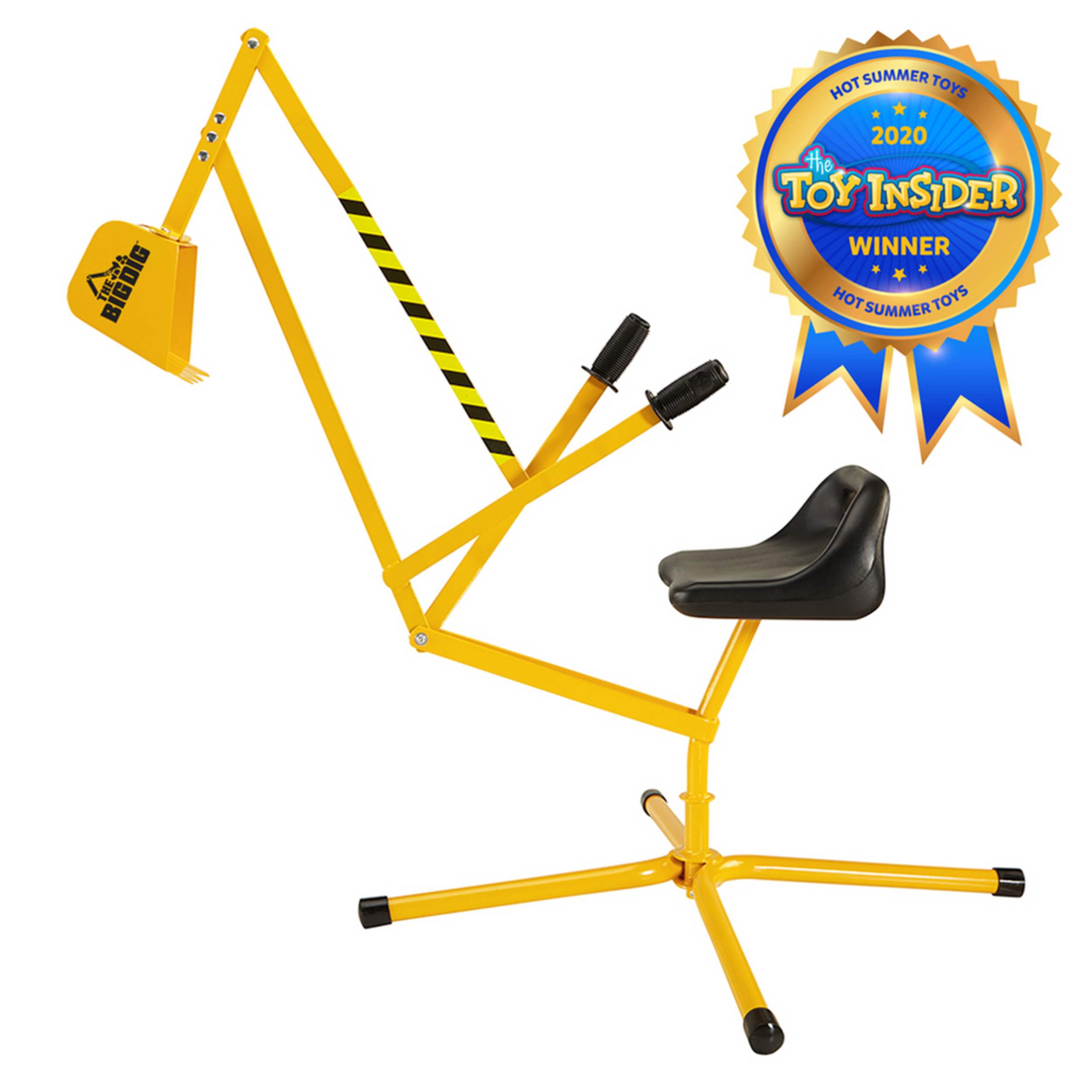 The Big Dig Kids' RideOn Digger/Excavator, Heavy Duty Steel Sandbox