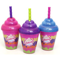 Goofy Foot Kids' Milkshake & Straw Bubble Blower/Maker & Solution, Spill-Resistant, Age 5+ Front_Elevated