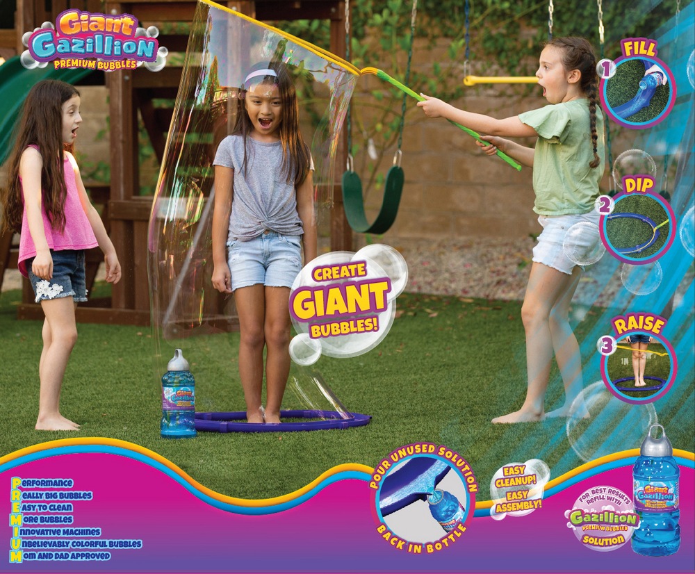 Gazillion Kid-In-A-Bubble Giant Wand Bubble Blower/Maker Toy w/ Solution & Tray, Age 3+ | Canadian Tire Gazillion Kid-In-A-Bubble Giant Wand Bubble Blower/Maker Toy w/ Solution & Tray, Age 3+ | Canadian Tire
