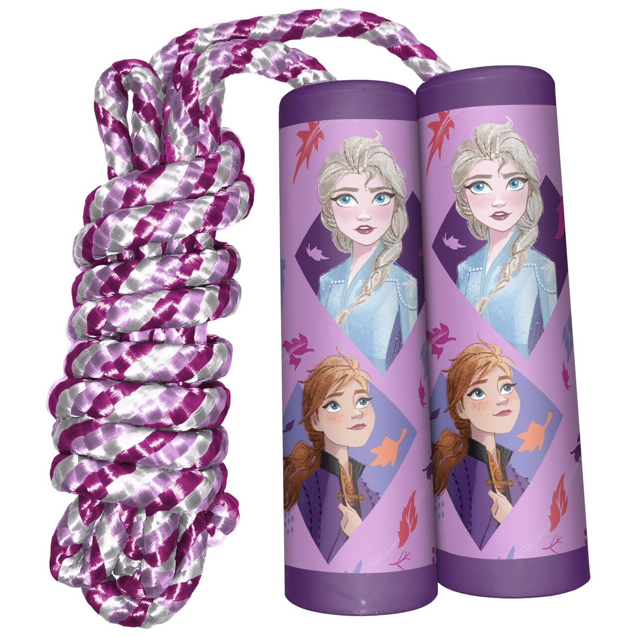 Disney Frozen 2 Kids' Braided Skipping/Jump Rope w/ Elsa & Anna Princess  Handles, Age 6+
