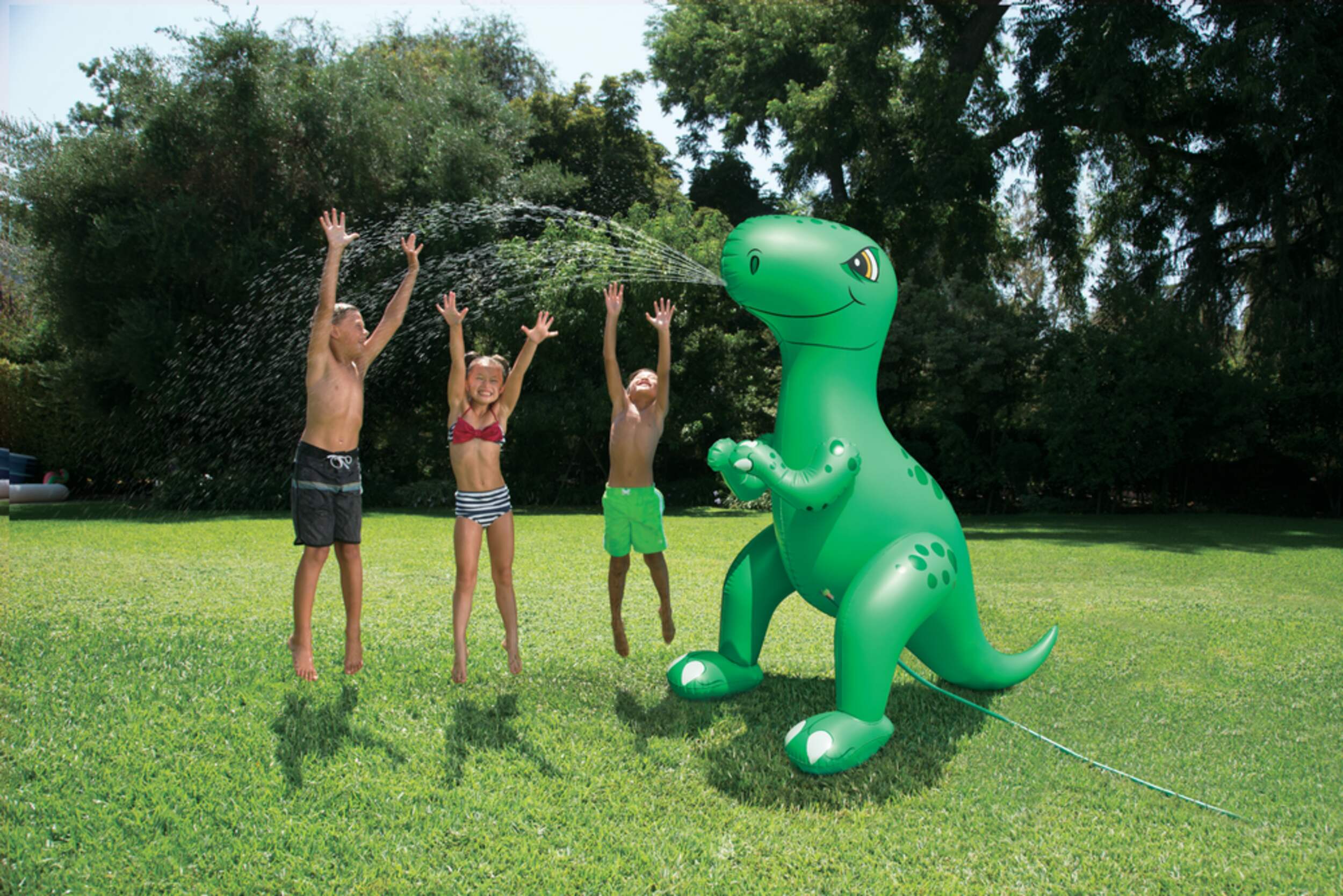 Poly Group Inflatable Giant Dinosaur Sprinkler, Kids' Outdoor Summer