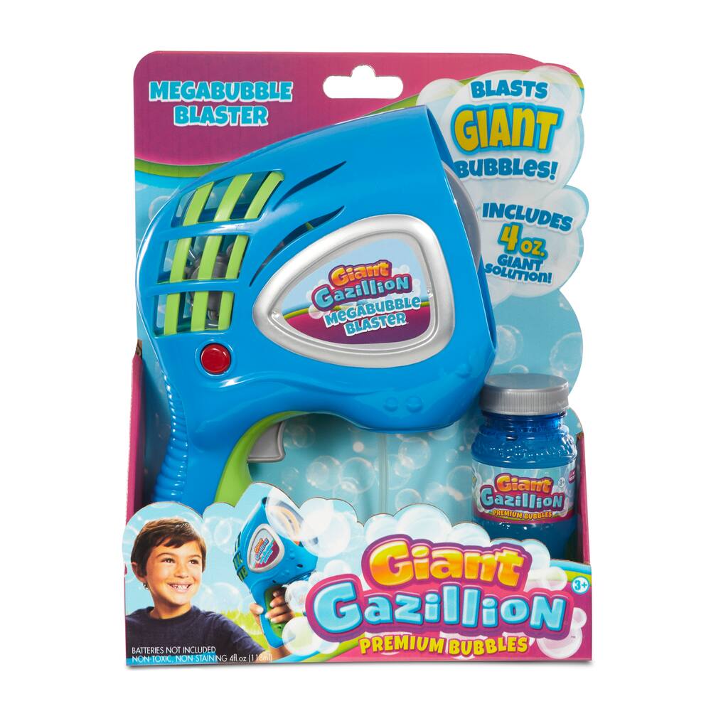 Gazillion Bubbles® Mega Bubble Blaster with 4 oz of Bubble Solution ...