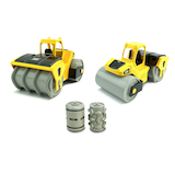 Ensemble de mini rouleaux de sable CAT Construction pour l'extérieur, 5 ans et plus Composite_or_Mixed