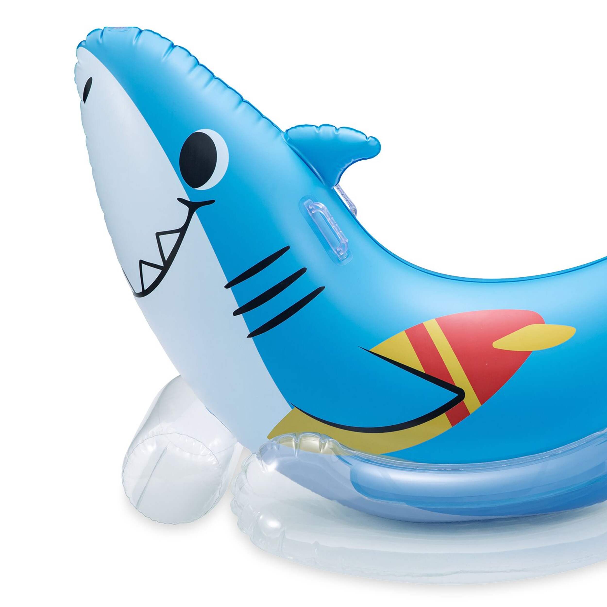 Funsicle Rockabye Sharky Large Inflatable Outdoor Sprinkler with BuiltIn Water Sprayers