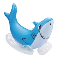 Funsicle Rockabye Sharky Large Inflatable Outdoor Sprinkler with Built-In Water Sprayers