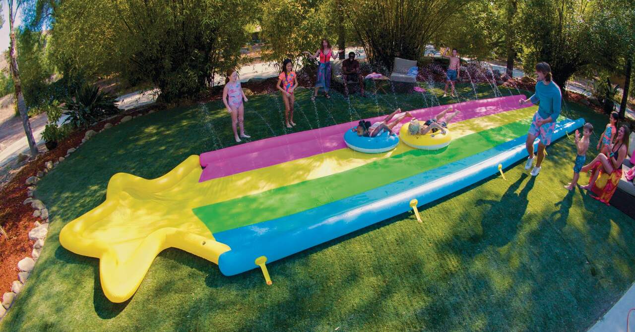 Bestway Rainbow Blobz with Water-Filled Splash Pad, Age 3+