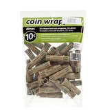 Paper Tube Coin Roll Wrappers, Dimes, 36-Pack, Compatible With Coin Sorting Equipment Front_Flat