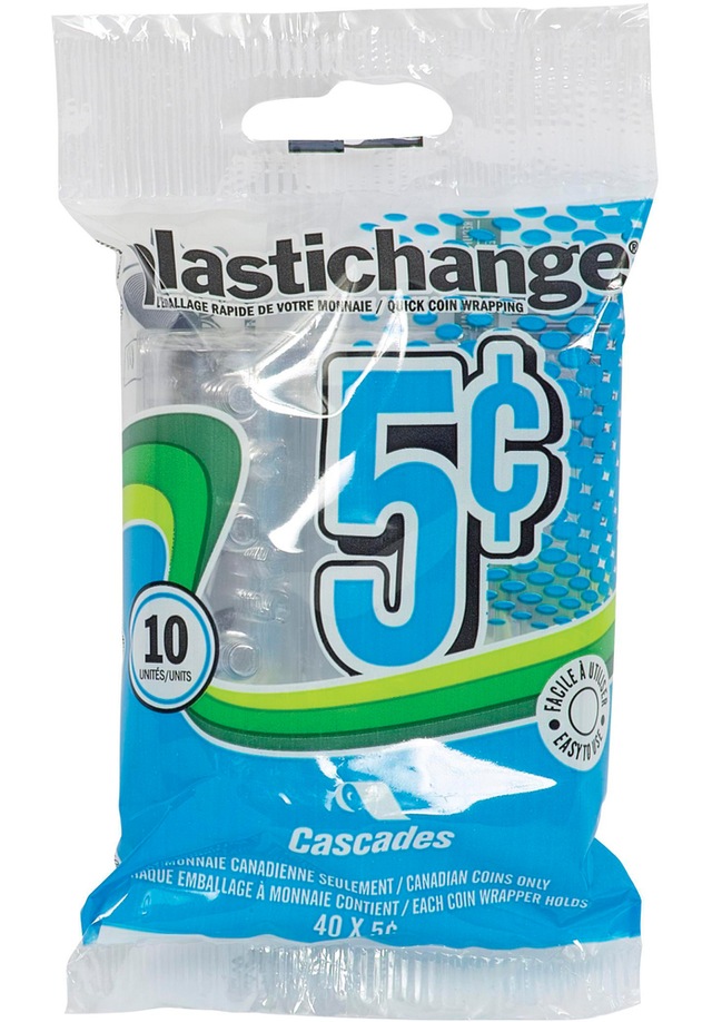 Merangue Plastic Coin Wrappers, Nickel, 10pk Canadian Tire
