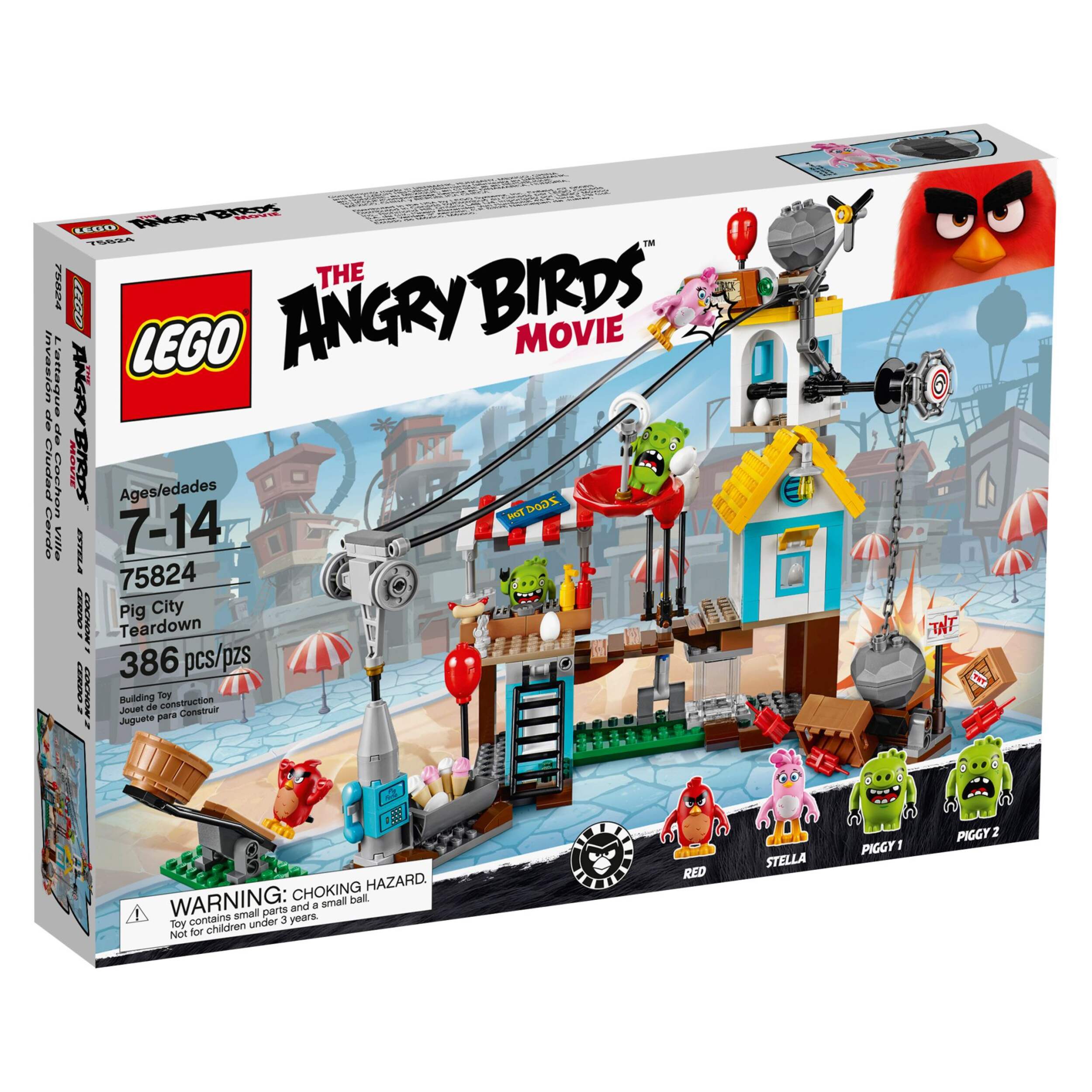 LEGO® Angry Birds Pig City Teardown, 386-pc Front_Angled_Right