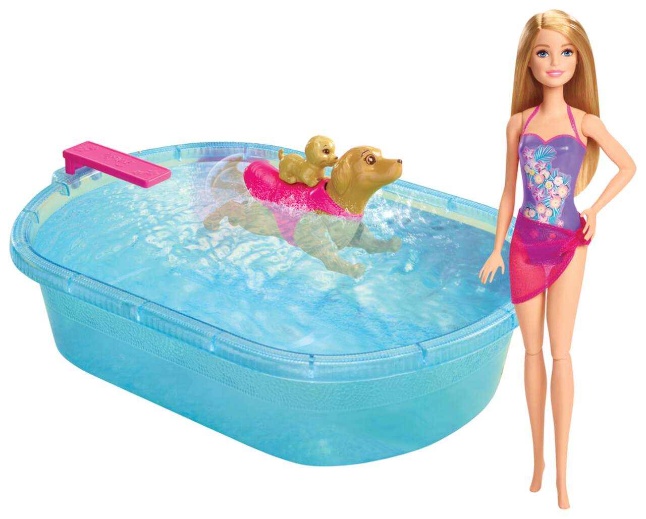 Barbie puppy pool discount set