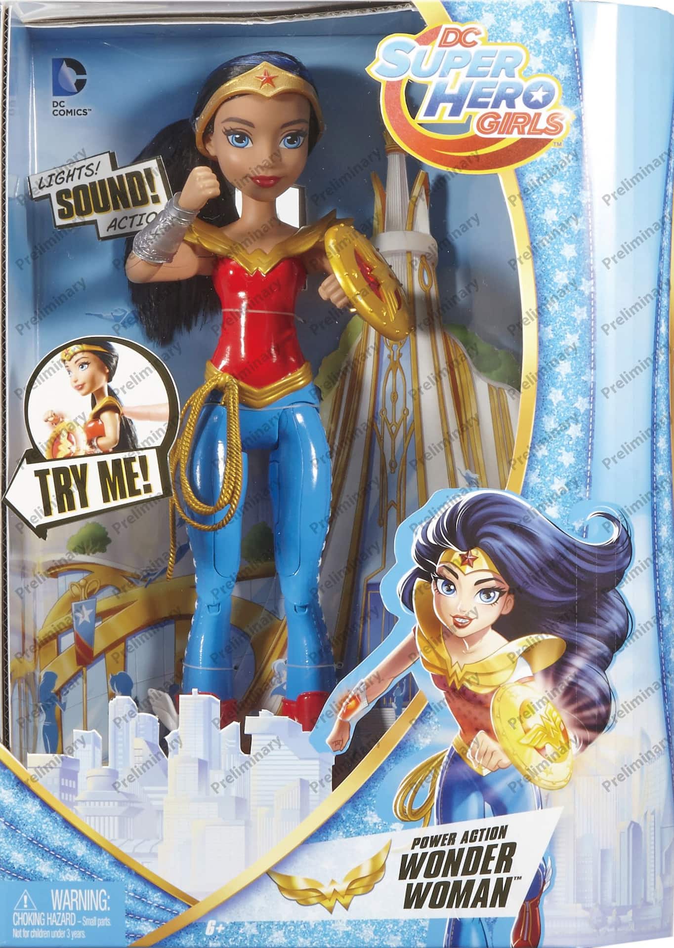 DC Superhero Girl Power Action Figure, Wonder Woman, English