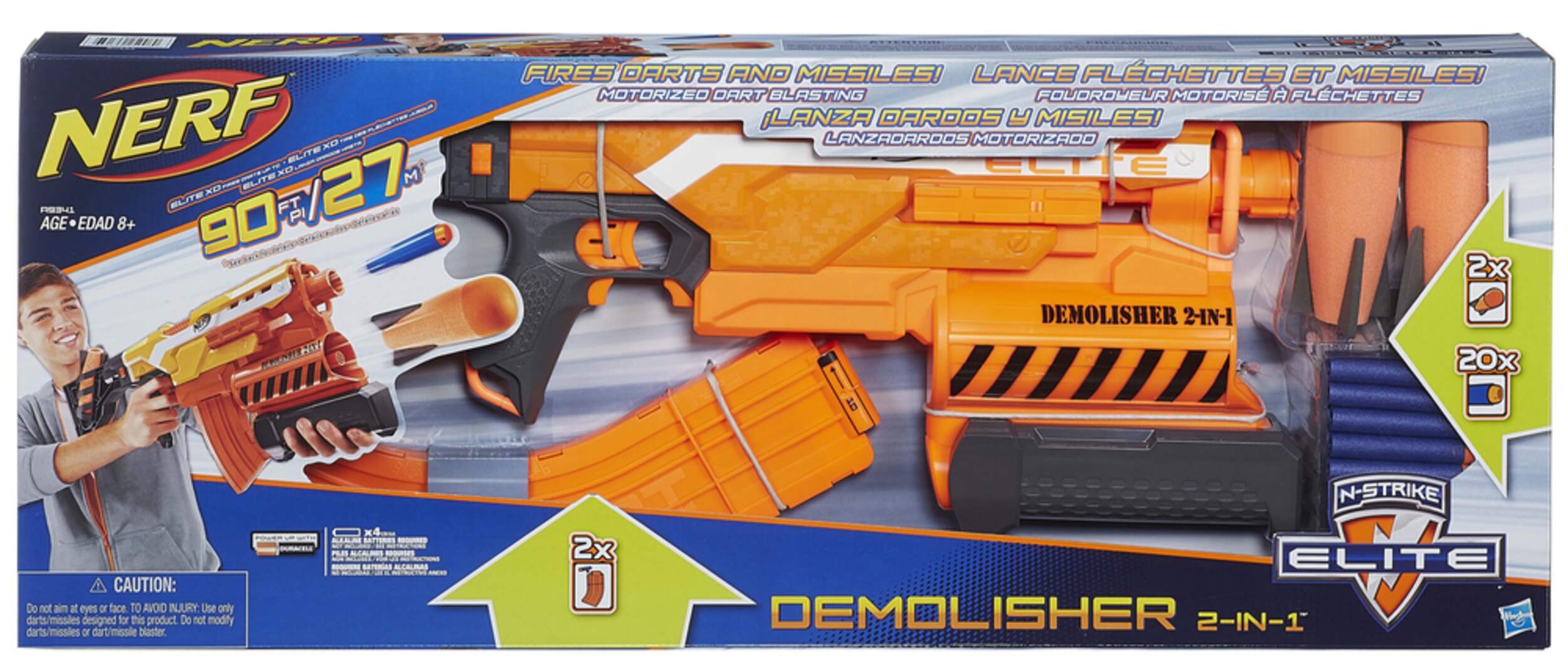 Nerf Elite Demolisher 2-in-1 Blaster Front_Elevated