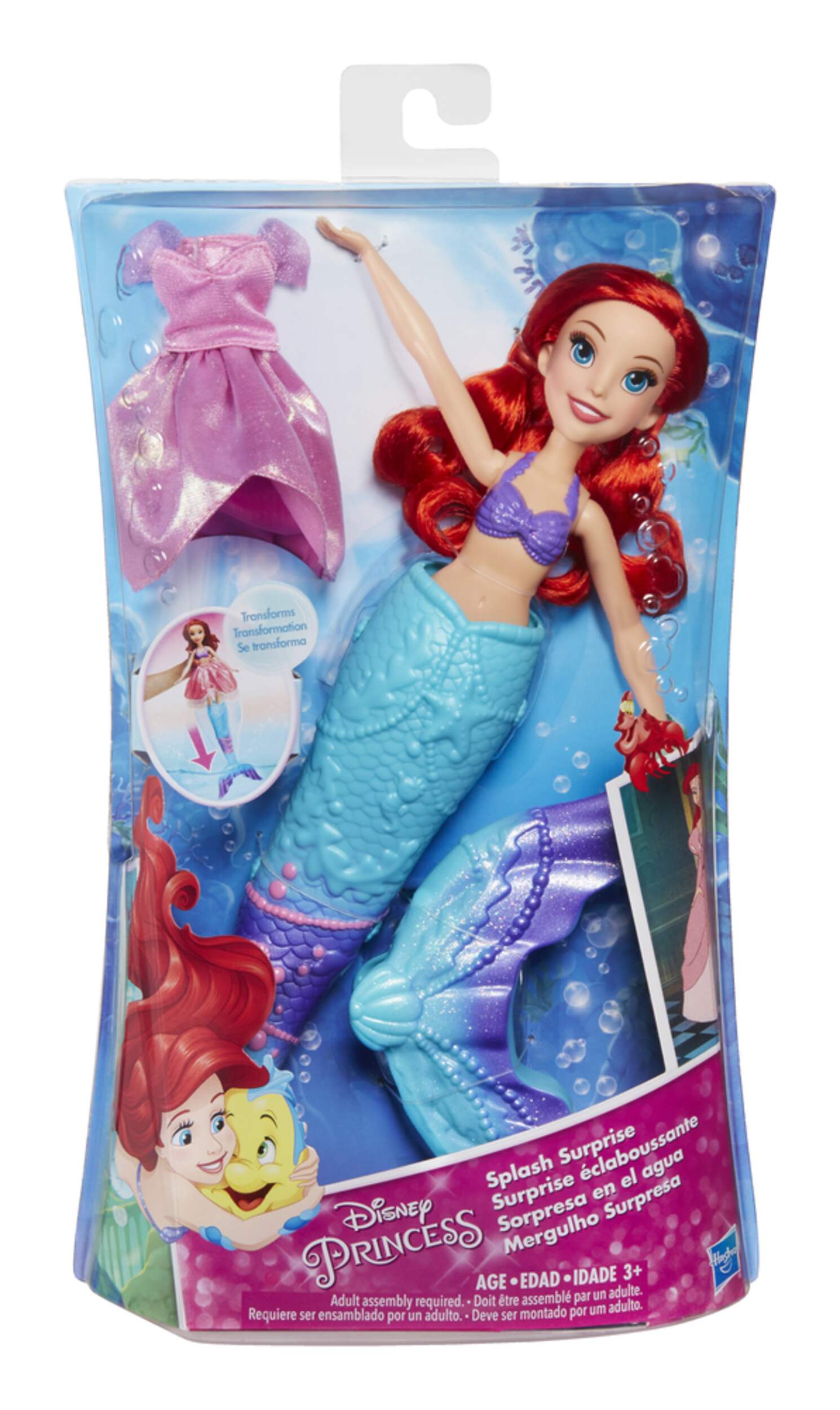 Disney Princess Splash Surprise Ariel Front_Flat