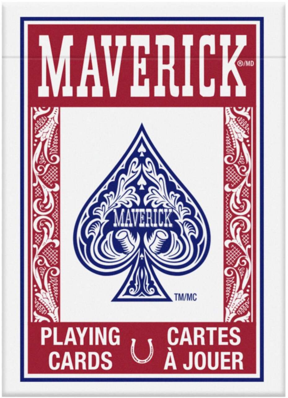Maverick Traditonal Playing Cards Deck, Standard Poker Size, Assorted,  Single Pack , Age 12+
