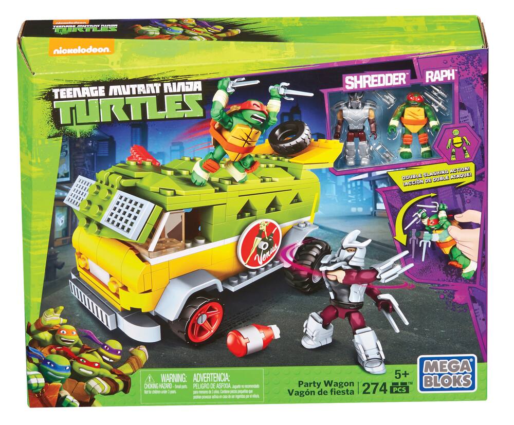 mega bloks ninja turtles party wagon