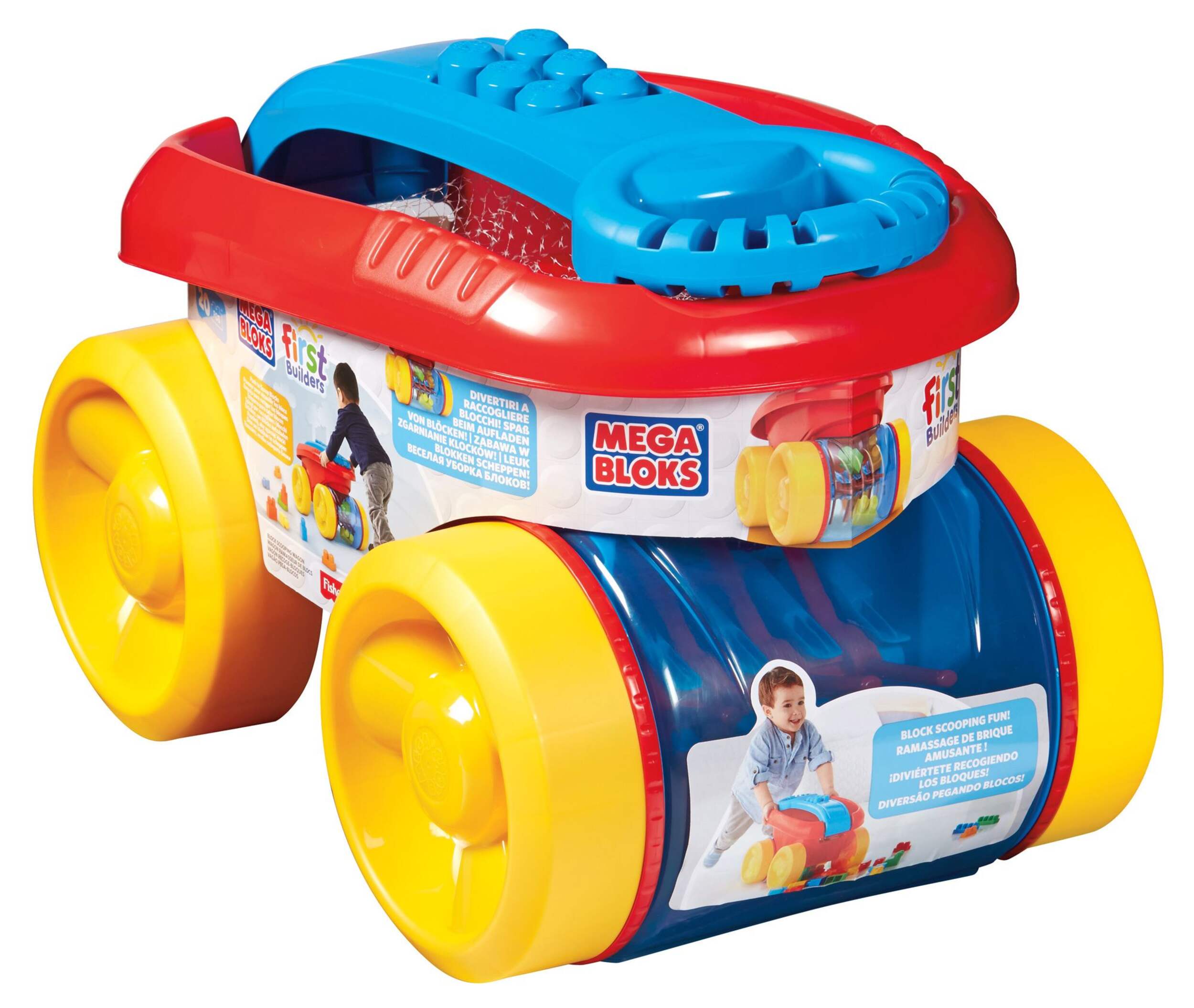 Wagon ramasseur de briques Mega Bloks Front_Angled_Right