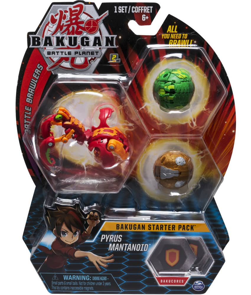 Bakugan Starter Pack Transforming Creature Action Figure Toy (3-Pack ...