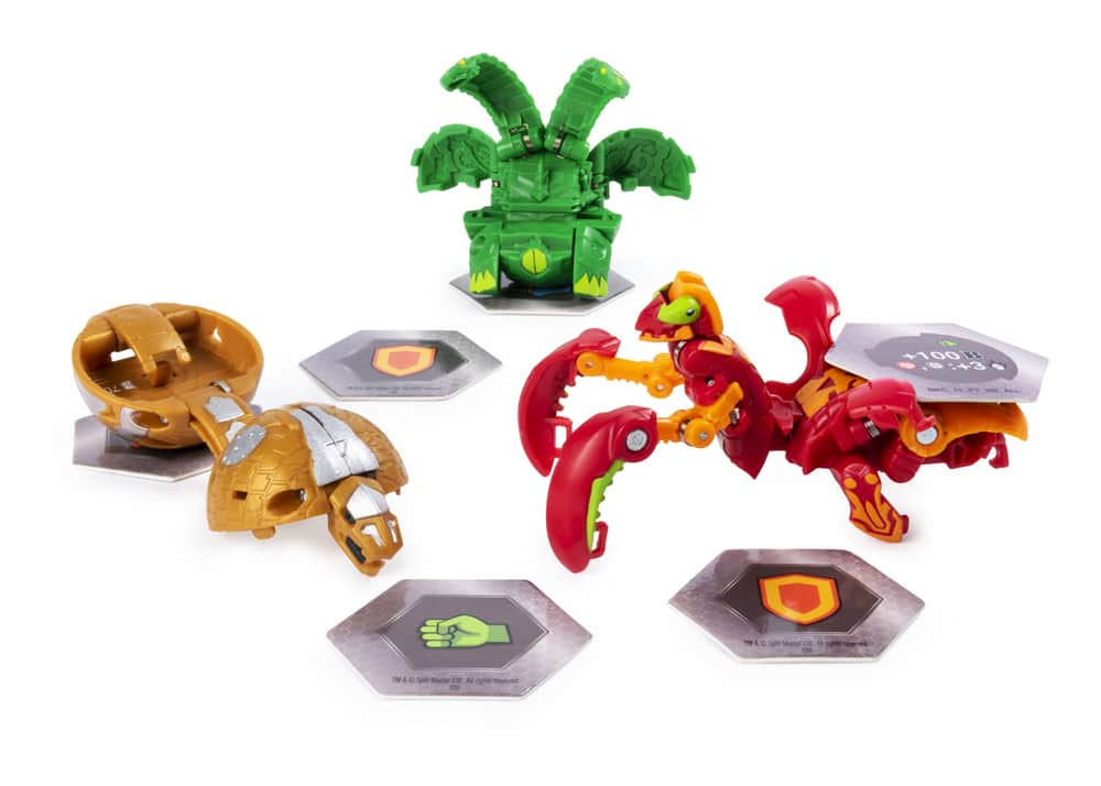 Bakugan Starter Pack Transforming Creature Action Figure Toy (3-Pack ...