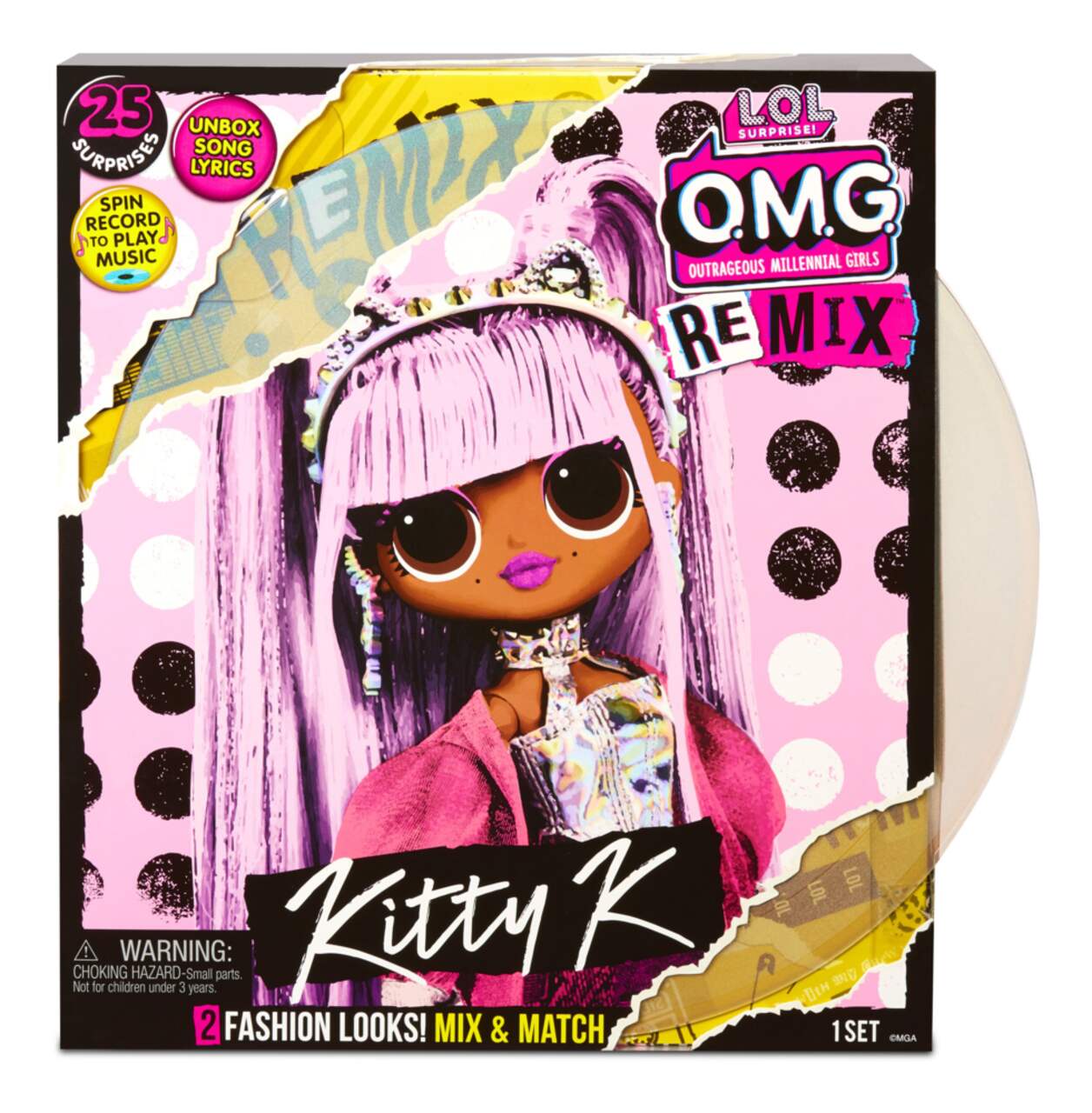 L.O.L. Surprise! O.M.G Remix Fashion Dolls Playset with Music For