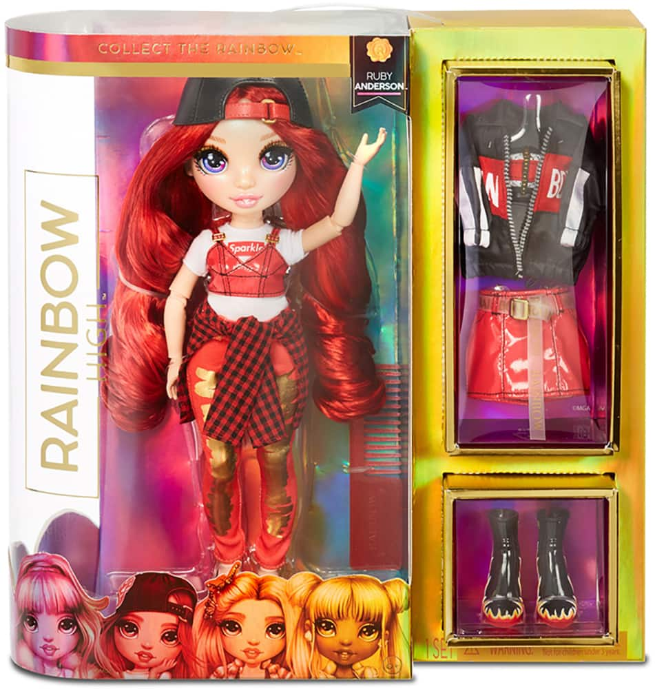 Rainbow High Original Fashion Doll Playset 30 Pieces 6 Pack Dolls Set Town 6045