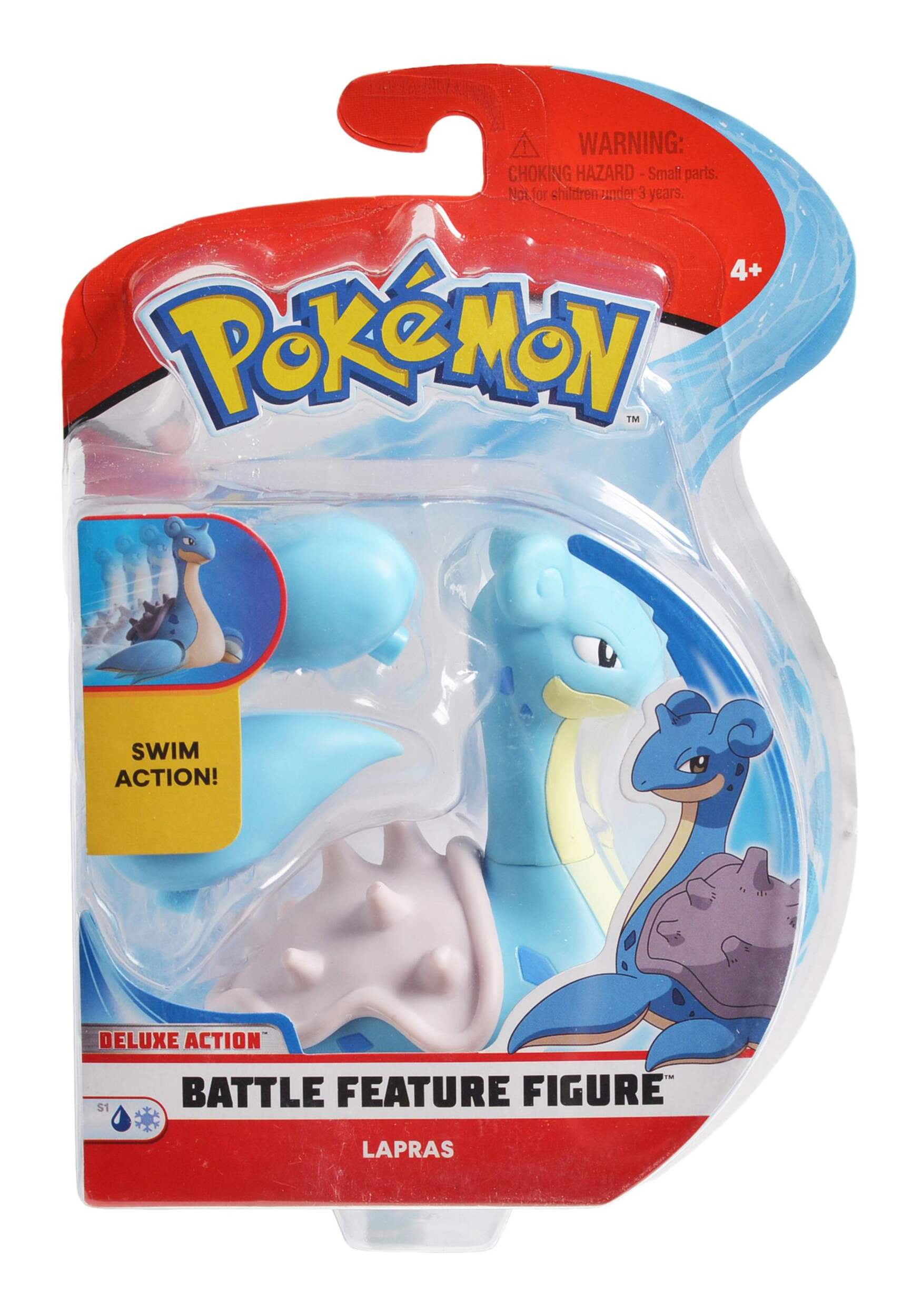 Pokémon Battle Feature Figure Toy Set, Assorted (Ash & Pikachu/Bewear/Decidueye/Lapras), Ages 4+ Front_Elevated