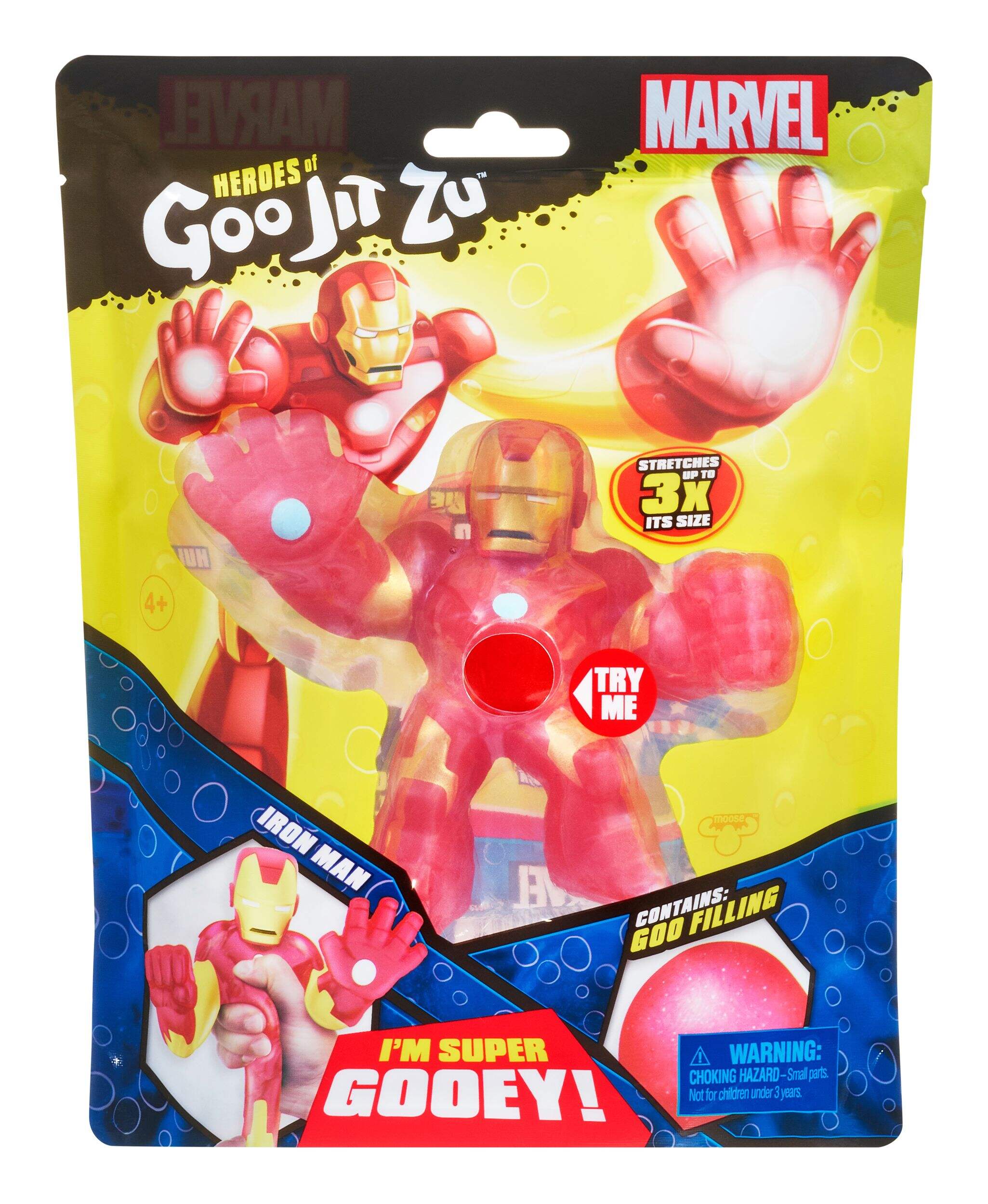 Heroes of Goo Jit Zu Marvel S1 Hero Pack, Action Figure Toy, Assorted Characters, Age 4+ Front_Flat