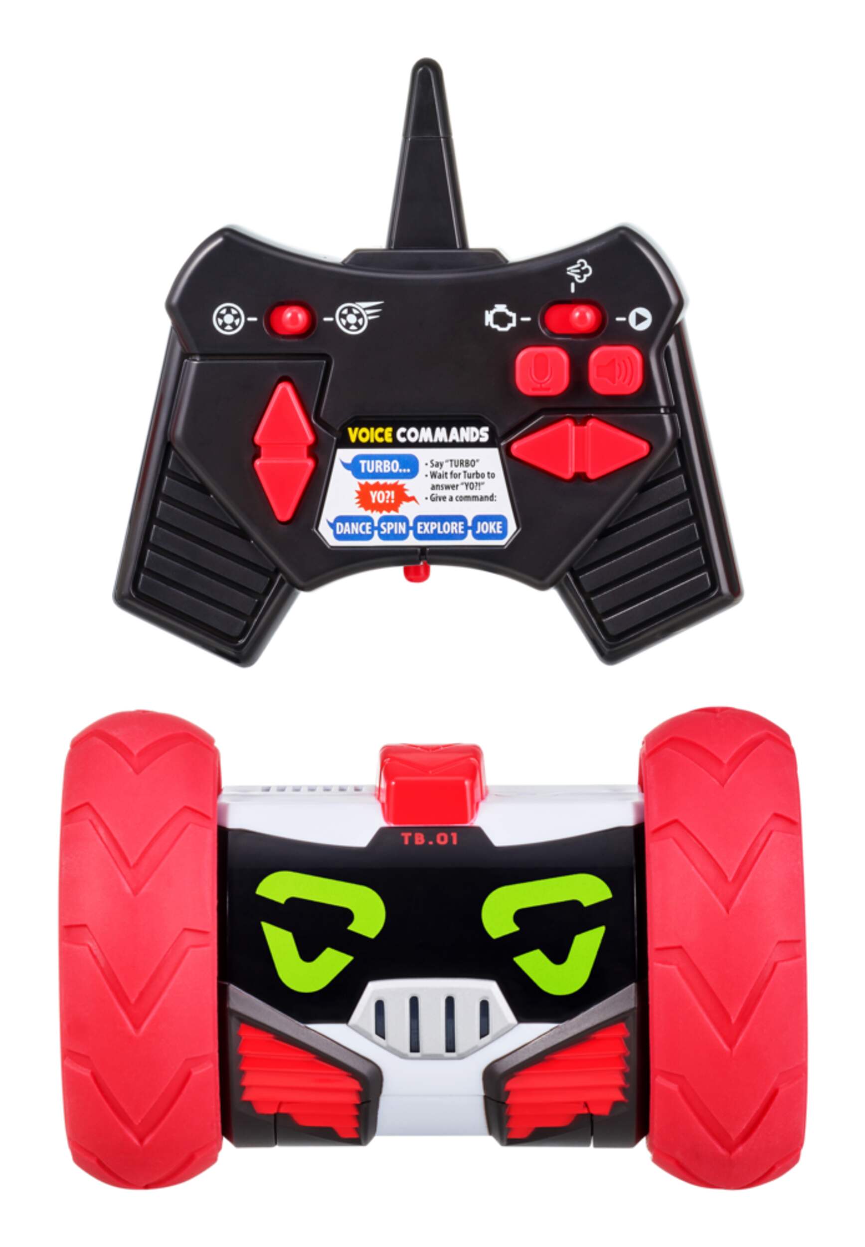 Robot Turbo Bot téléguidé et à commande vocale Really RAD Robots, 6 ans et plus Front_Flat