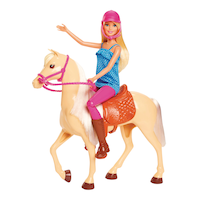 Barbie® Doll & Horse Playset for Kids, Assorted, Ages 3+ Front_Angled_Left