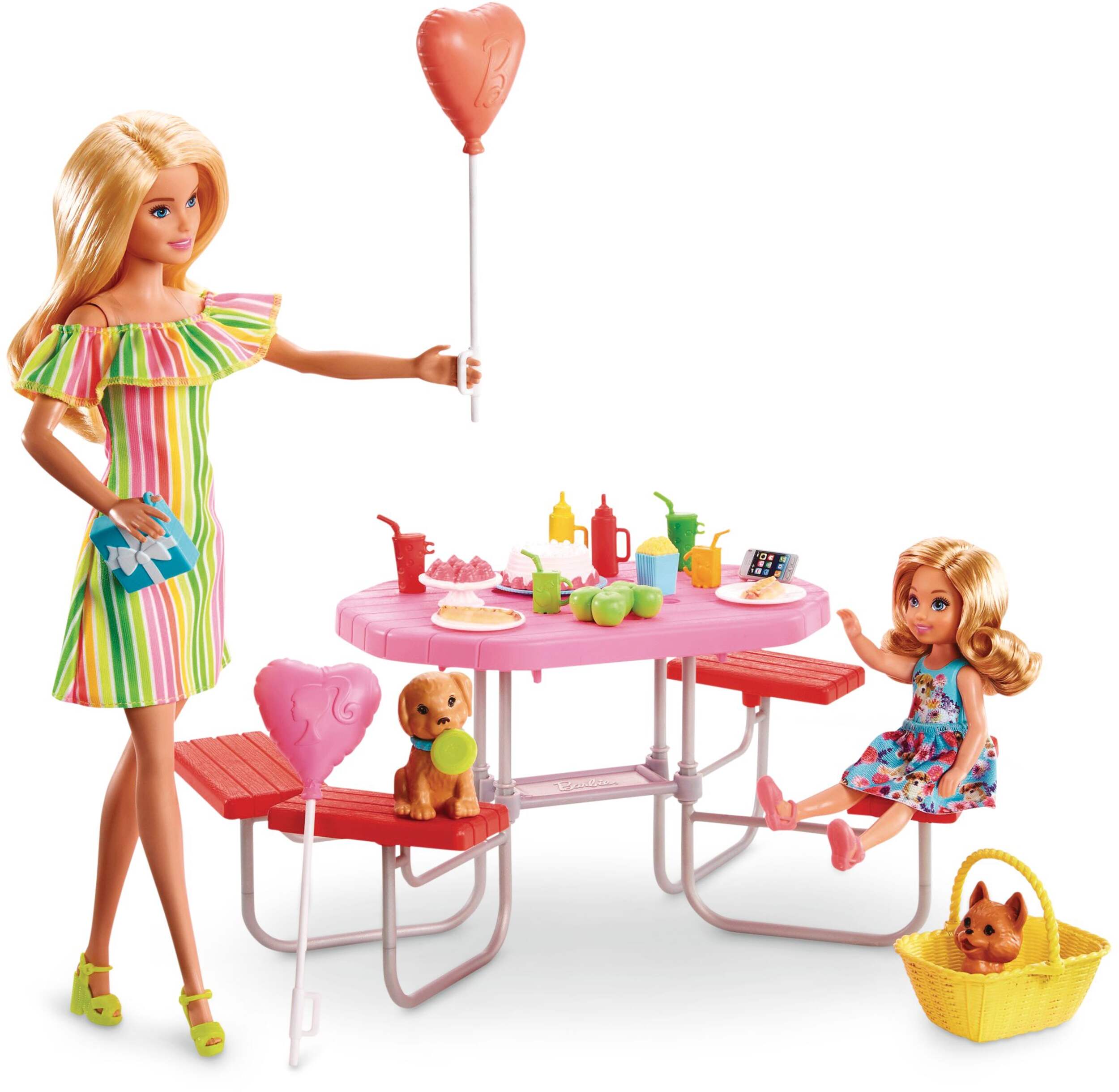 Barbie® Doll & Puppy Picnic Playset for Kids, Ages 3+ Composite_or_Mixed