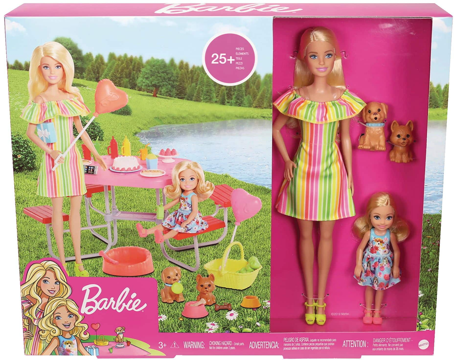 Barbie Doll Puppy Picnic Playset for Kids Ages 3 Canadian Tire