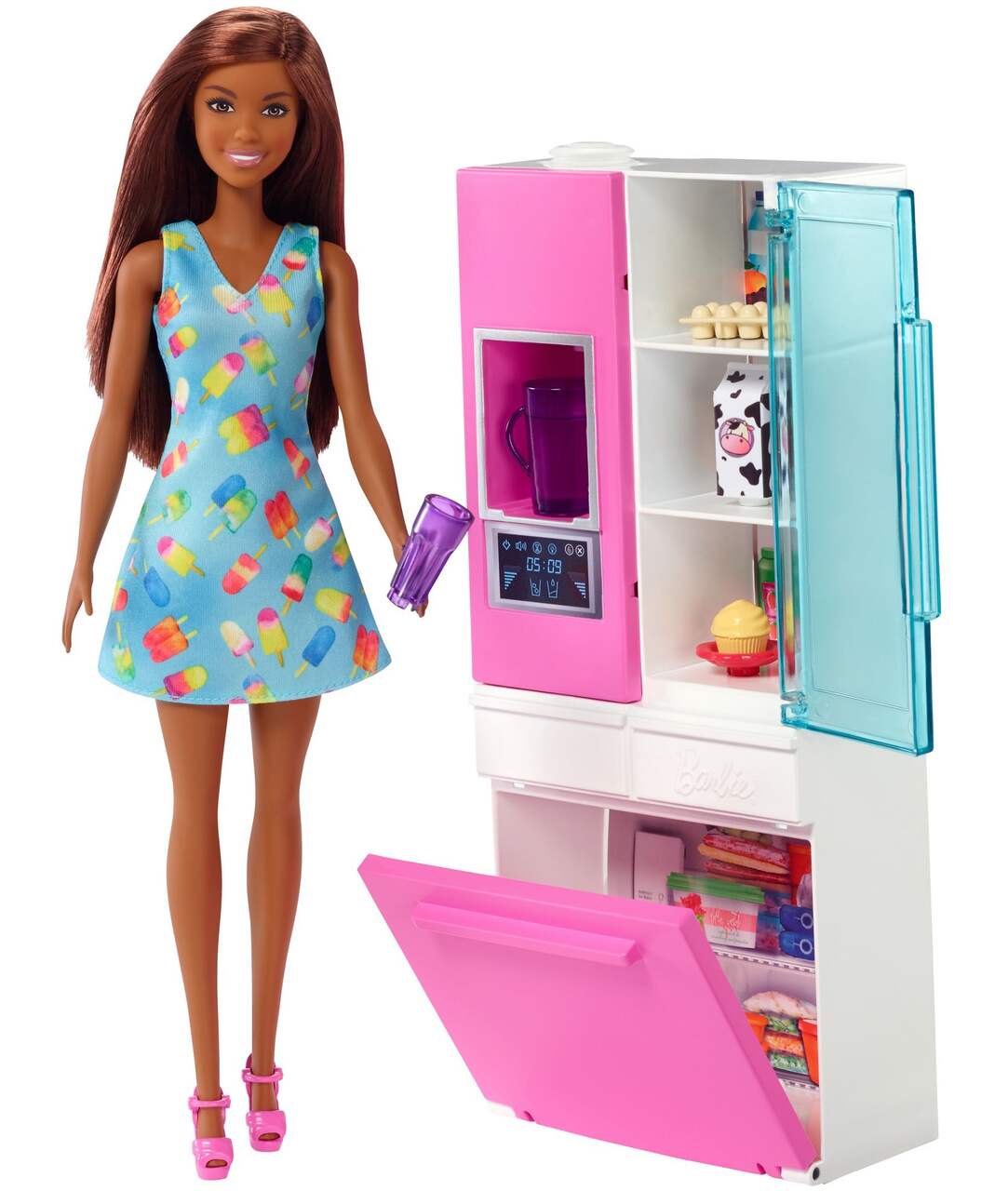 Maison Barbie, 3 poupées inclues, meubles et accessoires, 3 ans et